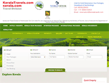 Tablet Screenshot of keralatravels.com